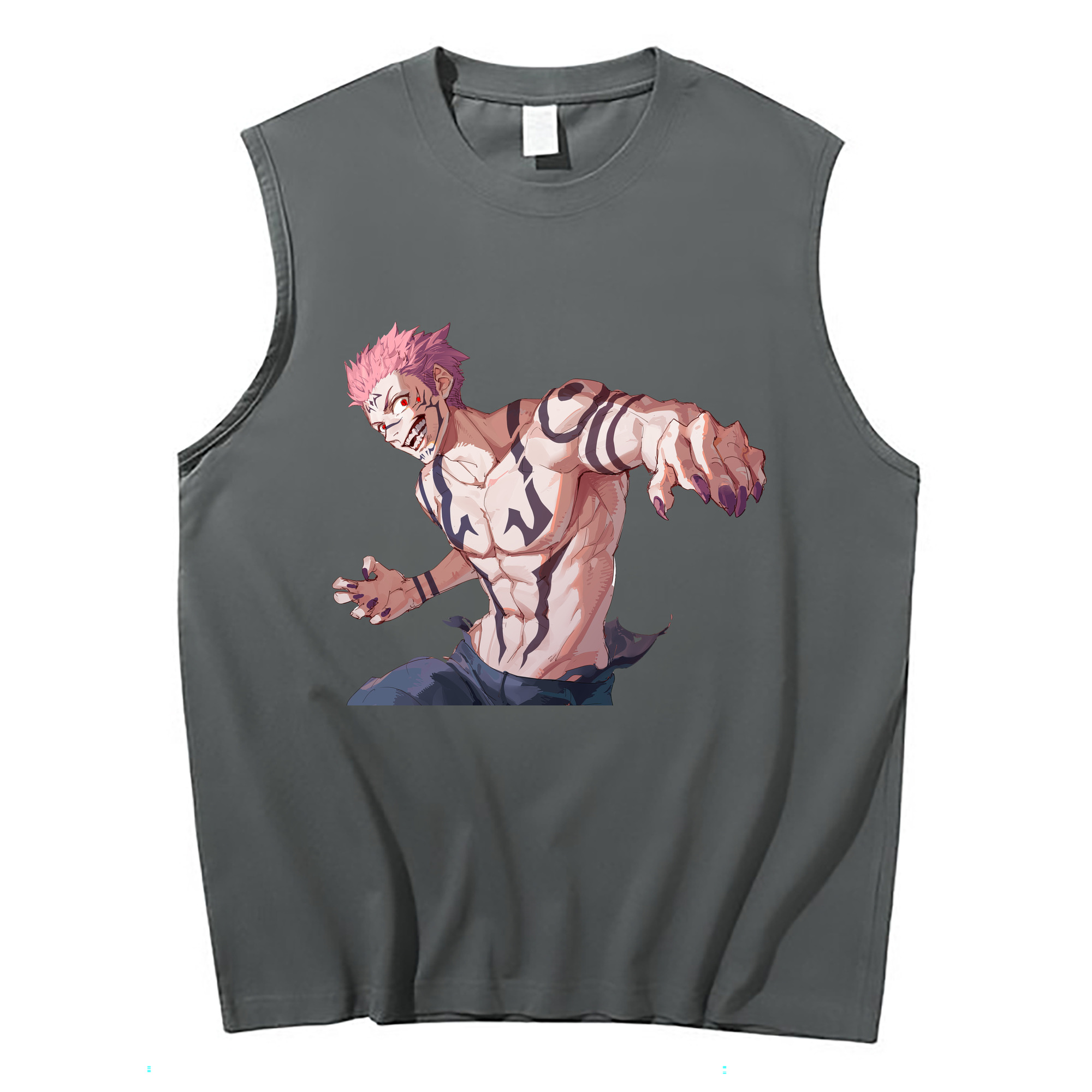 （画像用） 呪術廻戦 Jujutsu Kaisen コットン100％タンクトップ（フロントプリント）